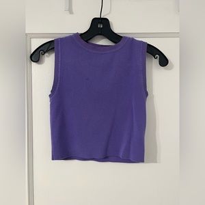 Zara purple crop top